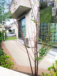 平板テラスでお手入れ簡単で上品な庭にリフォーム　松戸市W邸